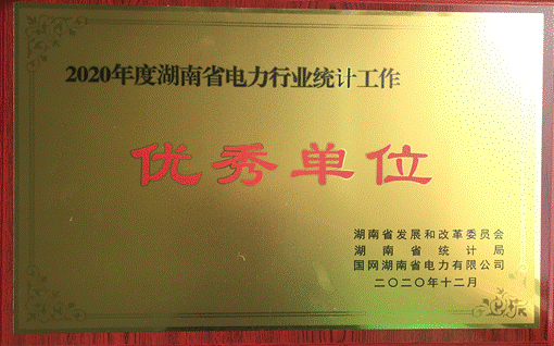 星空体育官方网站株洲航电分公司荣获“2020年度湖南省电力行业统计优秀单位”称号